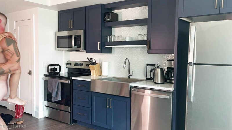 ItsMei Petite Milf Takes Condom Off and Gets Creampie in Missionary and Cowgirl