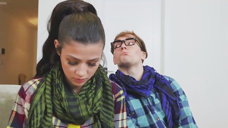 Hipsters Get Schooled with Rough Double Penetration and Creampie in Sensual Interracial Sextape