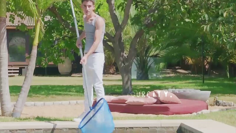 Lisa's Tight Pussy Ripped by Big Cock Pool Boy in Rough Double Penetration Group Sex