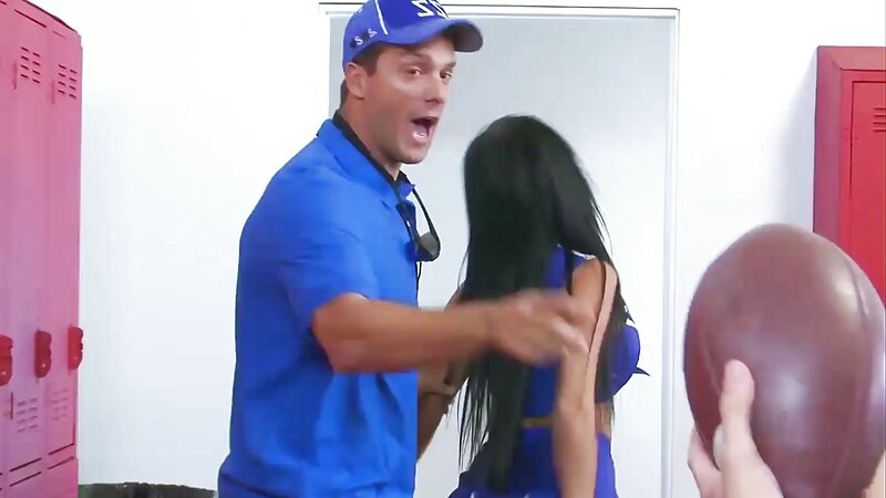 Wet Cheerleader with Big Tits Creampied at School