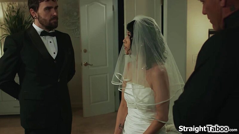 PenelopeReed Taboo Bridal Play Deepthroat Blowjob and Fuck on Wedding Night with Stepdad