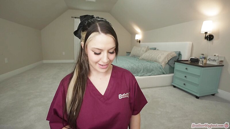 Heatherbby Nurse Cosplay Blowjob and Masturbation with Growth Serum