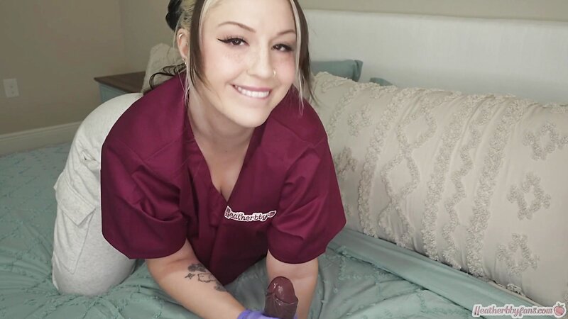 Heatherbby Nurse Cosplay Blowjob and Masturbation with Growth Serum