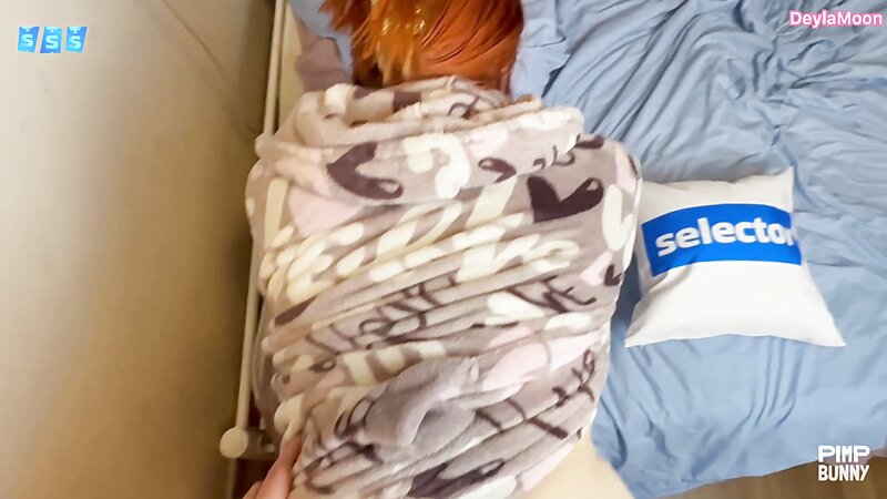 DeylaMoon Busty Redhead Stepmom Gives Sloppy Blowjob and Hard Cowgirl Fuck as Punishment