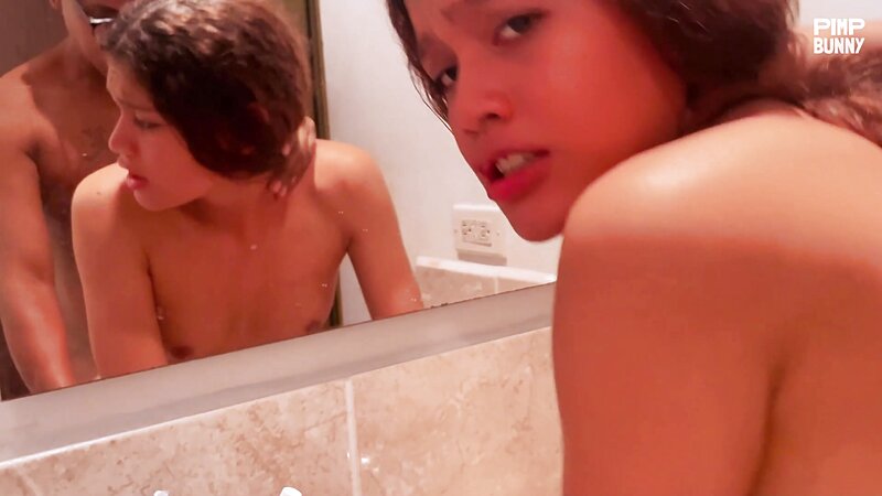 Beautiful Teen Fucked in the Bathroom by a Black Man