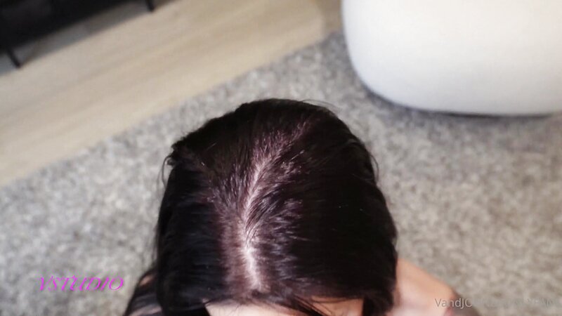 Veronika Vengeance Deepthroats Huge Cock with Tattoos and Fishnets in POV Blowjob