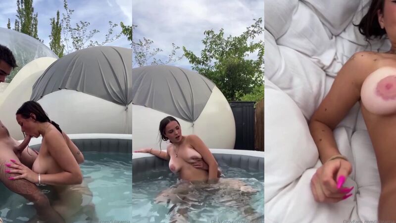 Luli Garcia Lusty Blowjob and Outdoor Sextape in Pool