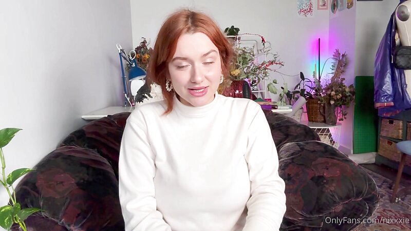 Nixxxie Redhead Solo Masturbation with Dildo, Wet Pussy and Orgasm