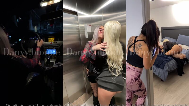 Danyy Blonde, LoreSofia and Foxyhoex Lesbian Threesome with Blowjob Fun