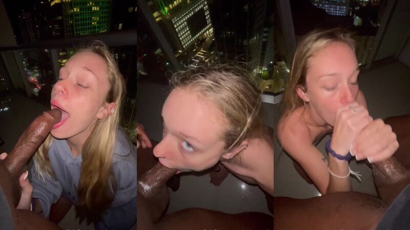 Badbarbiepriv's Late Night Balcony Fuck