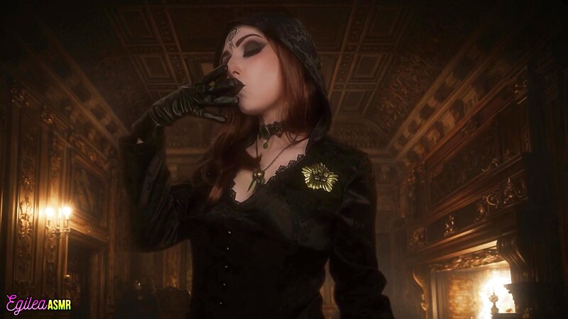 Daniela Dimitrescu Cosplay ASMR Tickles and Kisses Experience