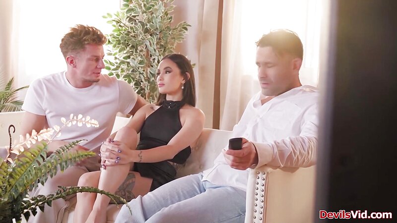 LucyMndz Latina Petite Anal Threesome with Double Penetration and Face Fucking