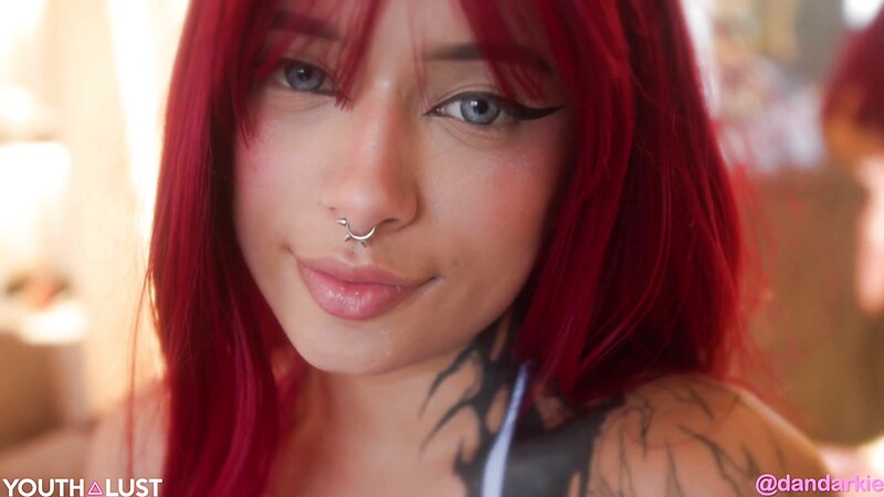 Dan Darkie Handles Two Cocks in FFM Threesome with Petite Latina and Redhead