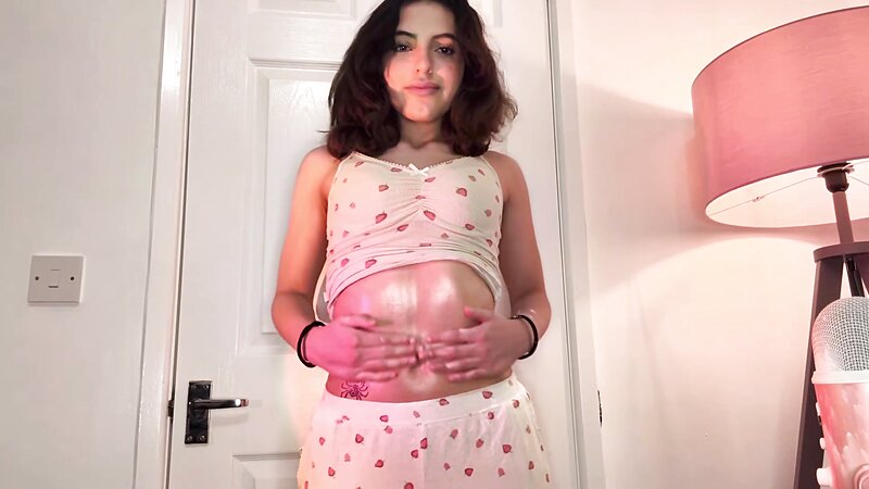Nina Nashi ASMR Intimate Belly Massage with Tingles No Talking