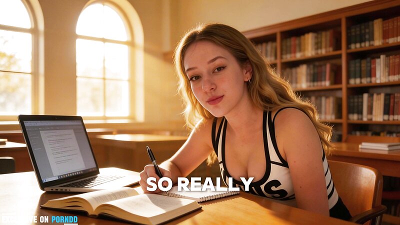 Diddly ASMR Bratty Classmate Jerks You Off in Public Library Roleplay