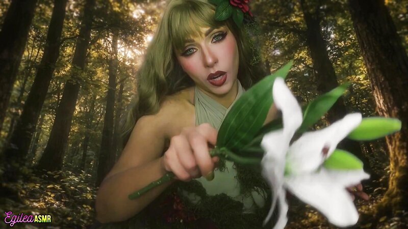 Egilea ASMR Forest Nymph Cosplay Kisses Care Session
