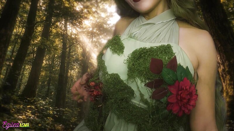 Egilea ASMR Forest Nymph Cosplay Kisses Care Session