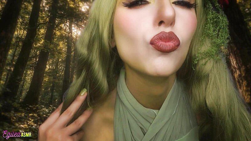 Egilea ASMR Forest Nymph Cosplay Kisses Care Session
