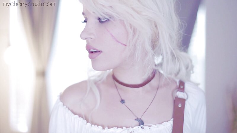 Ciri Cosplay Tease and Blowjob by Cherry Crush