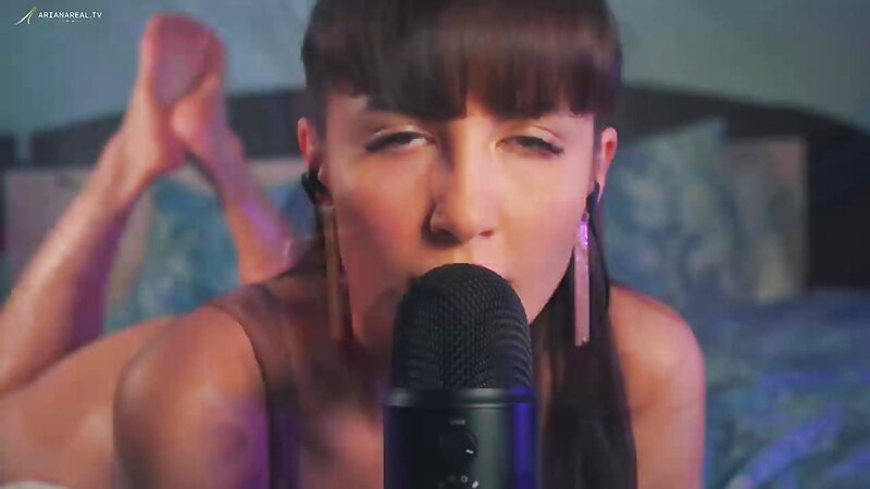 ArianaRealTV Passionate ASMR Mic Licking and Layered Breathing Sounds