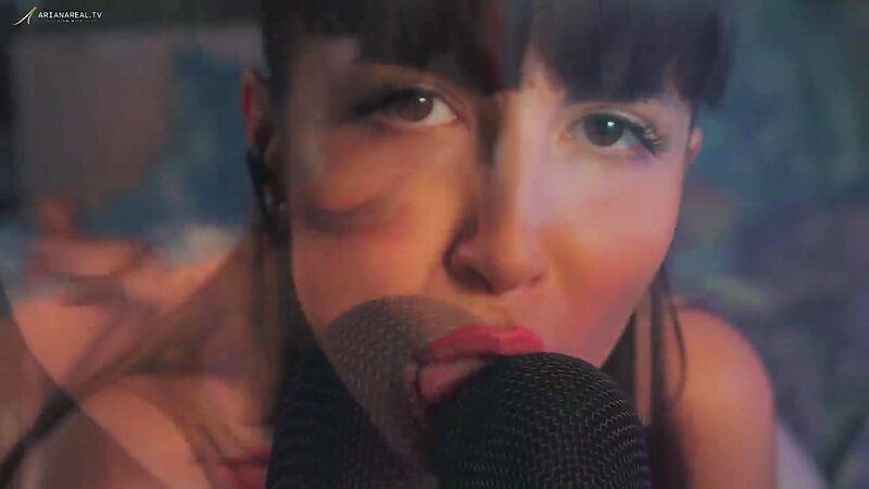 ArianaRealTV Passionate ASMR Mic Licking and Layered Breathing Sounds