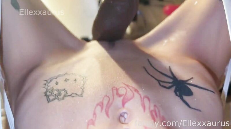 Ellasaurus23 POV Masturbation with BBC Dildo Watching You Drip