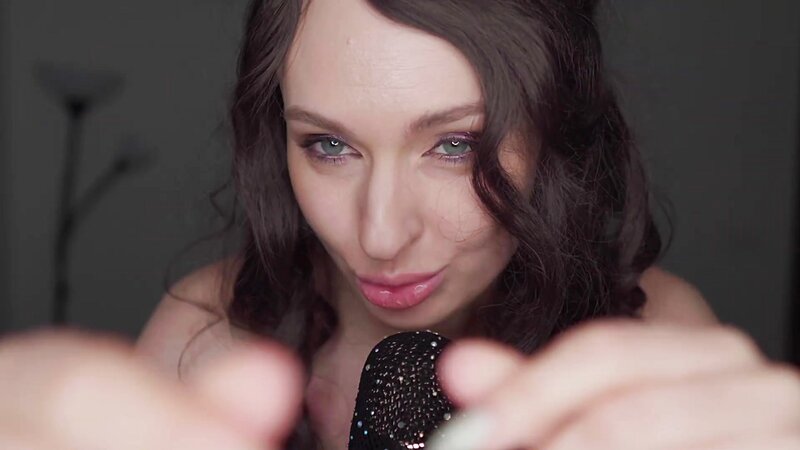 ZoyaMur ASMR Aggressive Fabric Scratching and Fishnet Wet Mouth Sounds in Lingerie