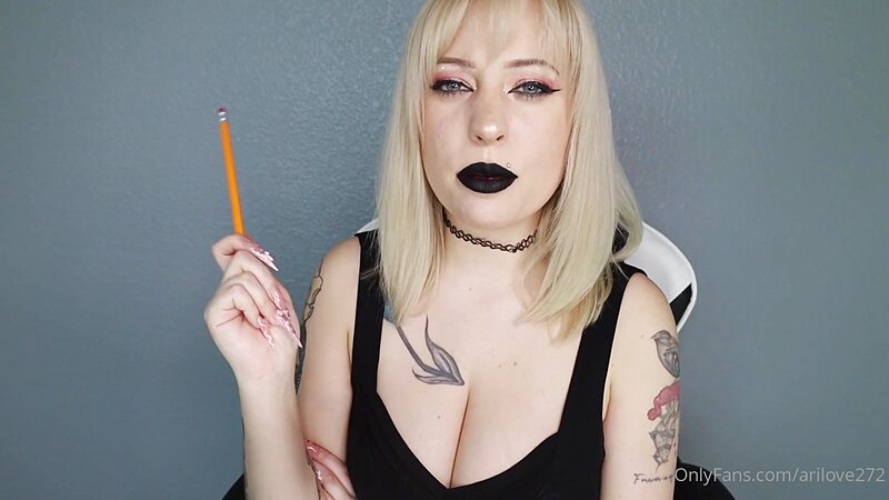 AriLove ASMR Goth Manager Roleplay Gets You to Work HARDER or ELSE You'll Get Pegged POV