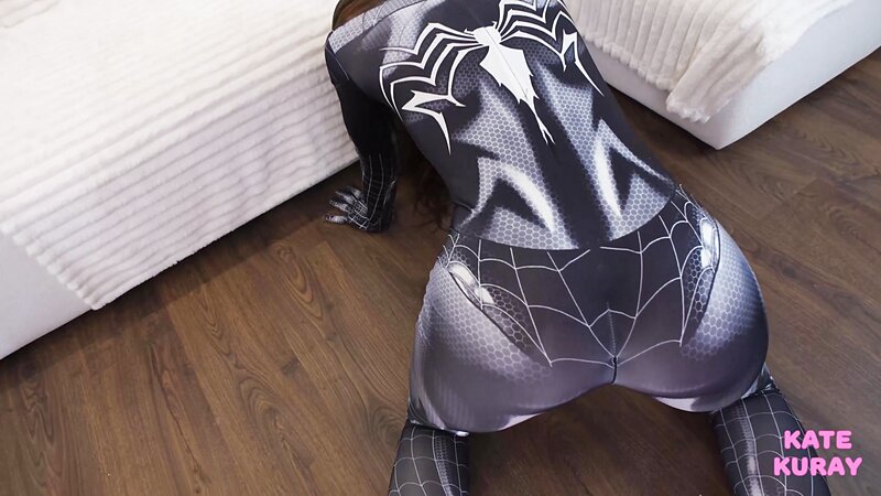 Kate Kuray Spider-Girl Cosplay Hard Fuck Sextape