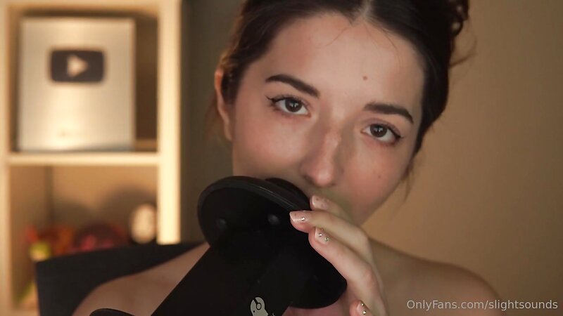 Slight Sounds ASMR Ear Licking and Wet Mouth Sounds