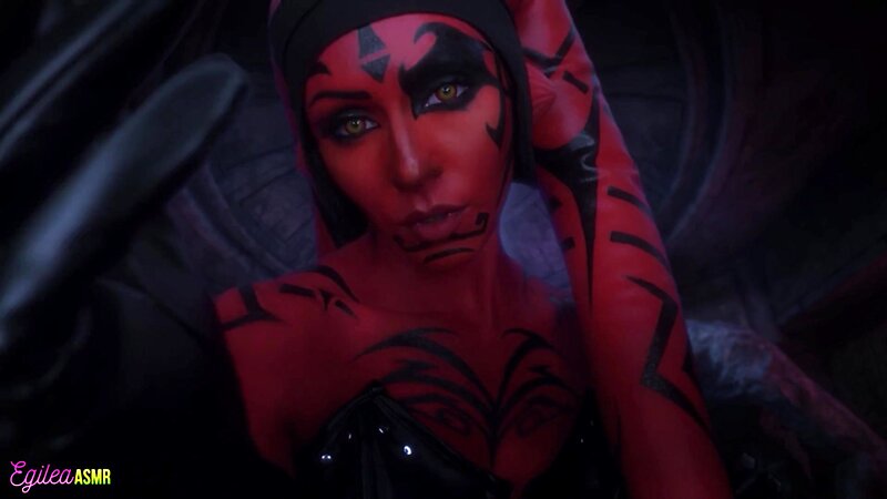 Egilea ASMR Darth Talon Cosplay Temptation with Lekku Play Breathing and Kisses