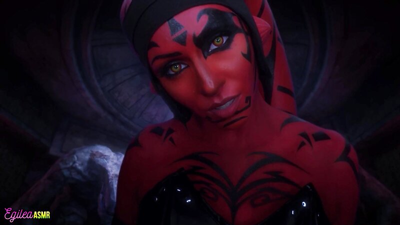 Egilea ASMR Darth Talon Cosplay Temptation with Lekku Play Breathing and Kisses
