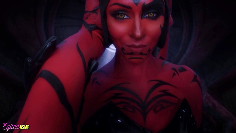 Egilea ASMR Darth Talon Cosplay Temptation with Lekku Play Breathing and Kisses