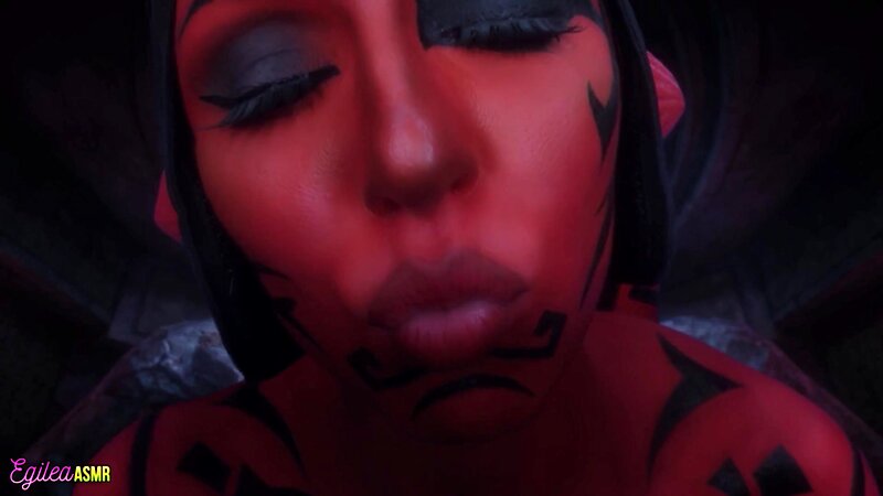 Egilea ASMR Darth Talon Cosplay Temptation with Lekku Play Breathing and Kisses