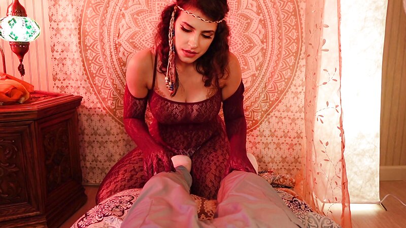 Irma La Dulce ASMR Twin Guru Roleplay in Private Tent with Fireplace Sounds