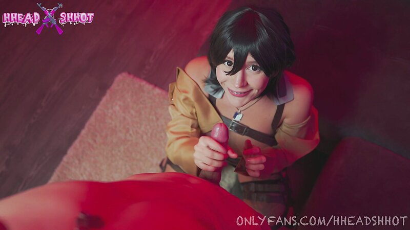 AliceBong Mikasa Cosplay Fist Anal Sex