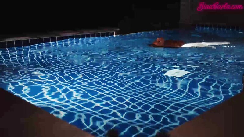 Gina Carla ASMR Naughty Swim in Private Pool Get Wet