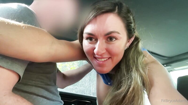 Bryce Adams Gives Blowjob to Fan in Car