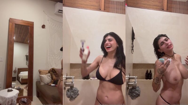 Mia Khalifa Shaving Her Armpits While Masturbating