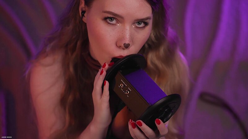 Mood ASMR Doing ASMR Like Cassie Euphoria Style with Ear Licking and Mouth Sounds