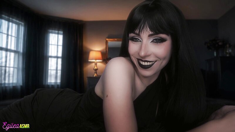 Egilea Goth Girlfriend ASMR Stare-Down While You Sleep Roleplay Cosplay