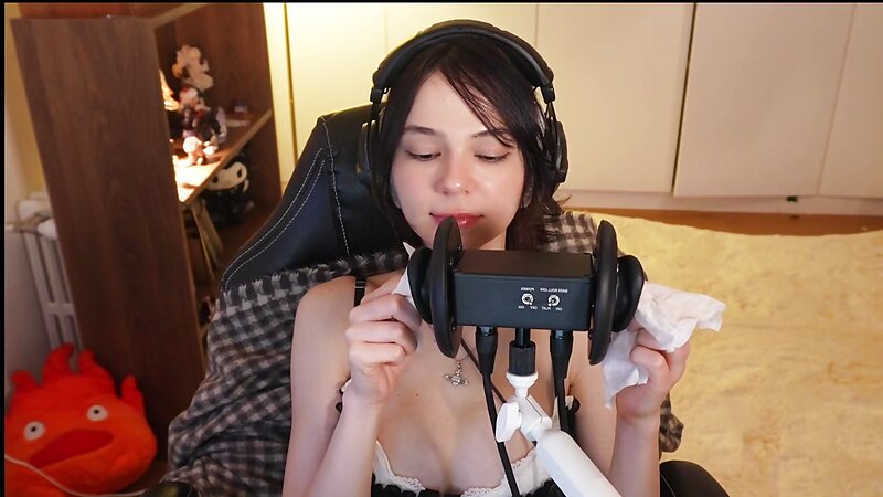 MaimyNyan ASMR Relaxing Chat and SFW 3Dio Sounds in Live Stream