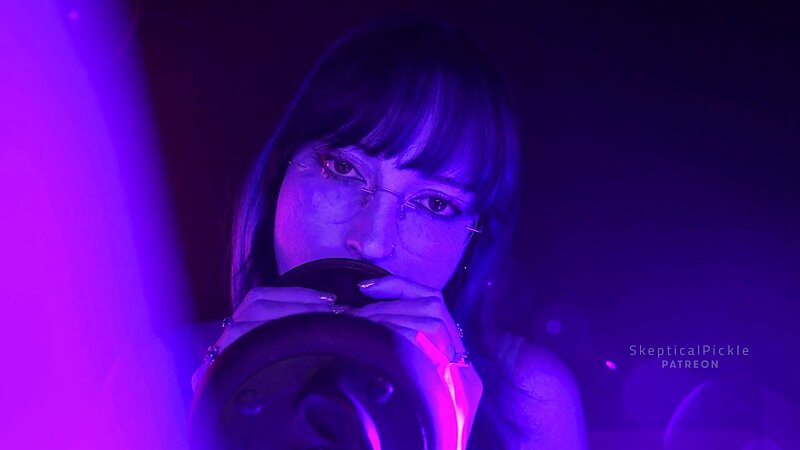 SkepticalPickle ASMR Deep Ear Licking with Golden Eyes in Slow Motion