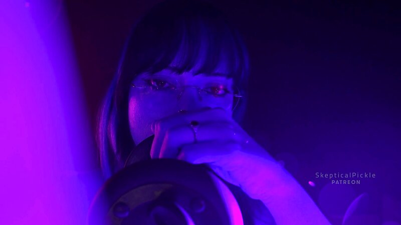 SkepticalPickle ASMR Deep Ear Licking with Golden Eyes in Slow Motion