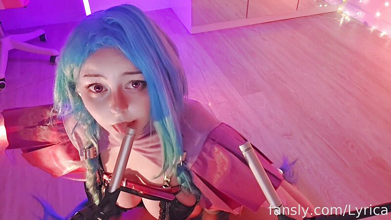Lyrica ASMR - Sensual ear licking from Jinx? Yes or..yes?)