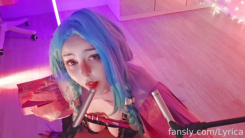 Lyrica ASMR - Sensual ear licking from Jinx? Yes or..yes?)