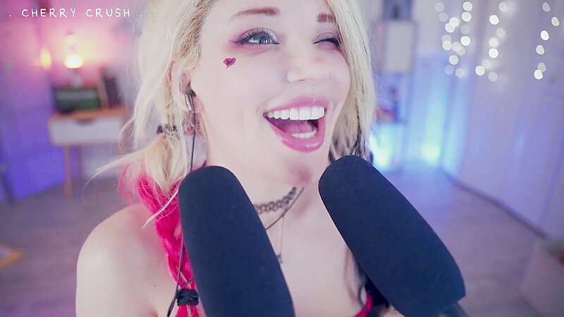 MyCherryCrush - NEW ASMR Harley Quinn | Wet Pussy Sounds | Glass Toys & Buttplugs | Dirty Talking & moaning | Spit play & Tingly Wet Tongue Sounds