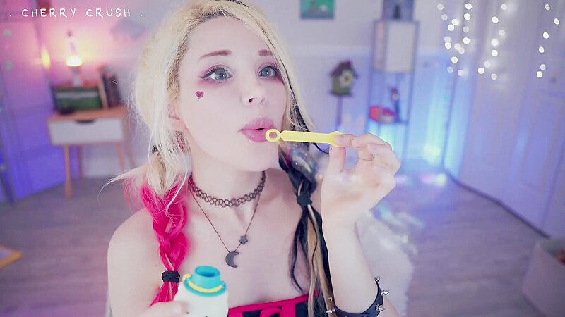 MyCherryCrush - NEW ASMR Harley Quinn | Wet Pussy Sounds | Glass Toys & Buttplugs | Dirty Talking & moaning | Spit play & Tingly Wet Tongue Sounds