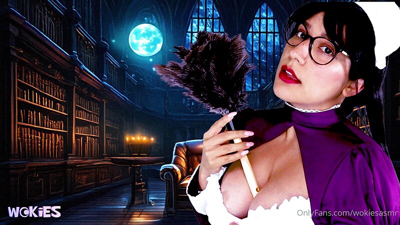 Wokies ASMR - Erotic Audio ~ Part 2 Maid Cleans the Headmaster's Study and the Meeting at the Royal Library ~
