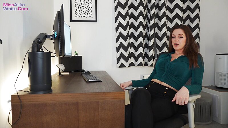 Miss Alika White - Virgin Cucked & Humiliated by Office Crush